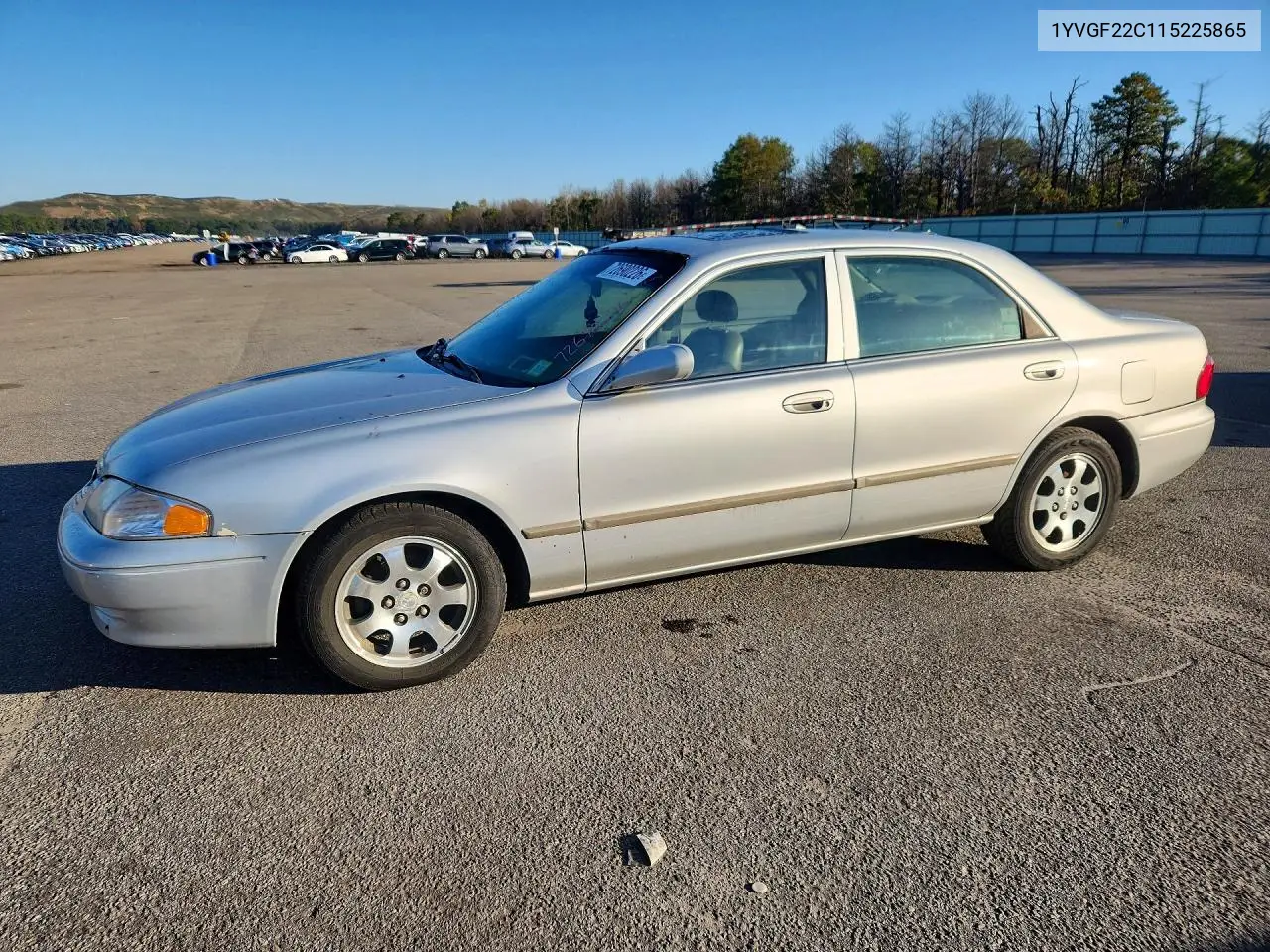 MAZDA 626 2001, VIN 1YVGF22C115225865