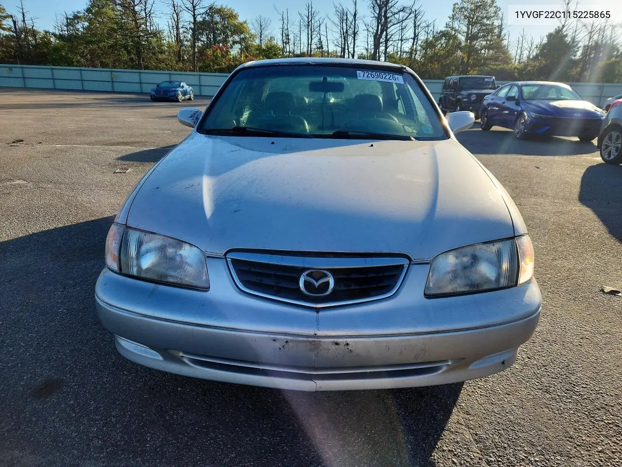 2001 MAZDA 626 VIN 1YVGF22C115225865 — фото 5
