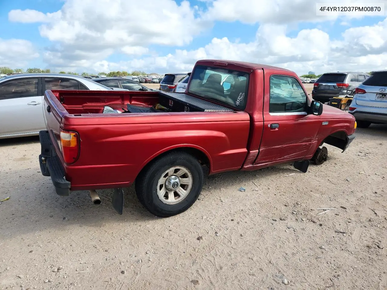2007 MAZDA B-SERIES VIN 4F4YR12D37PM00870 — фото 3