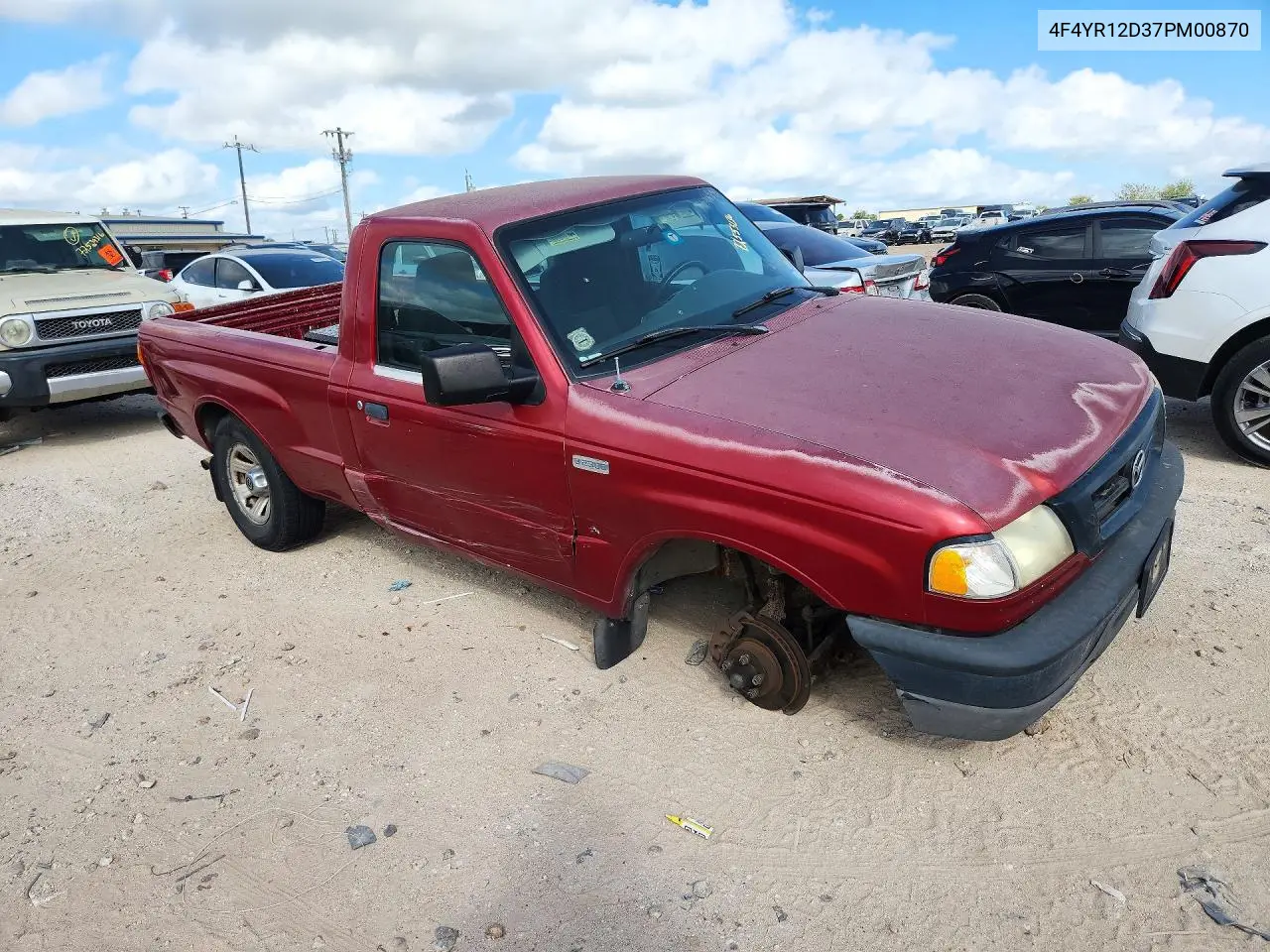 2007 MAZDA B-SERIES VIN 4F4YR12D37PM00870 — фото 4