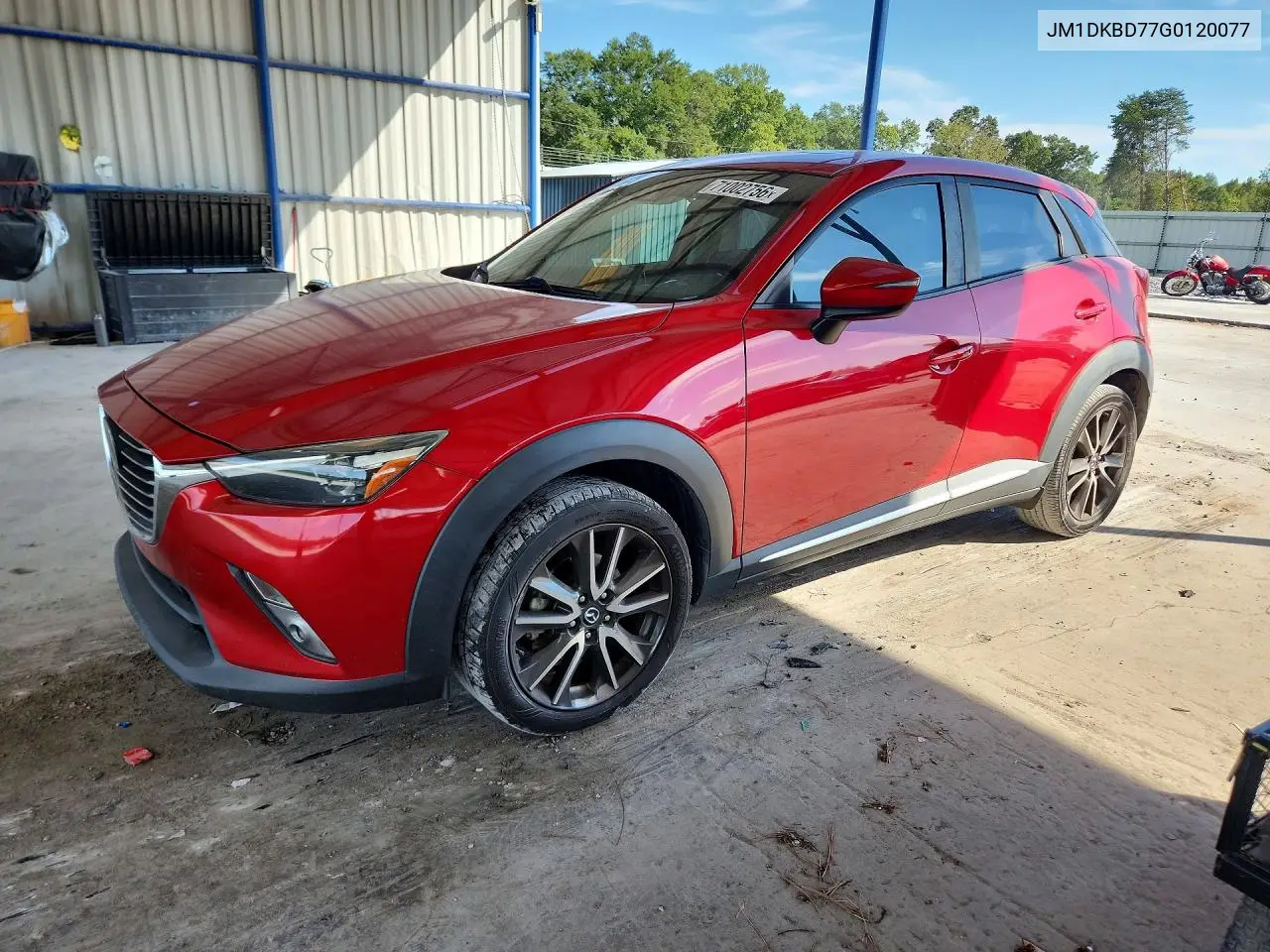 2016 MAZDA CX-3 VIN JM1DKBD77G0120077 — фото 3