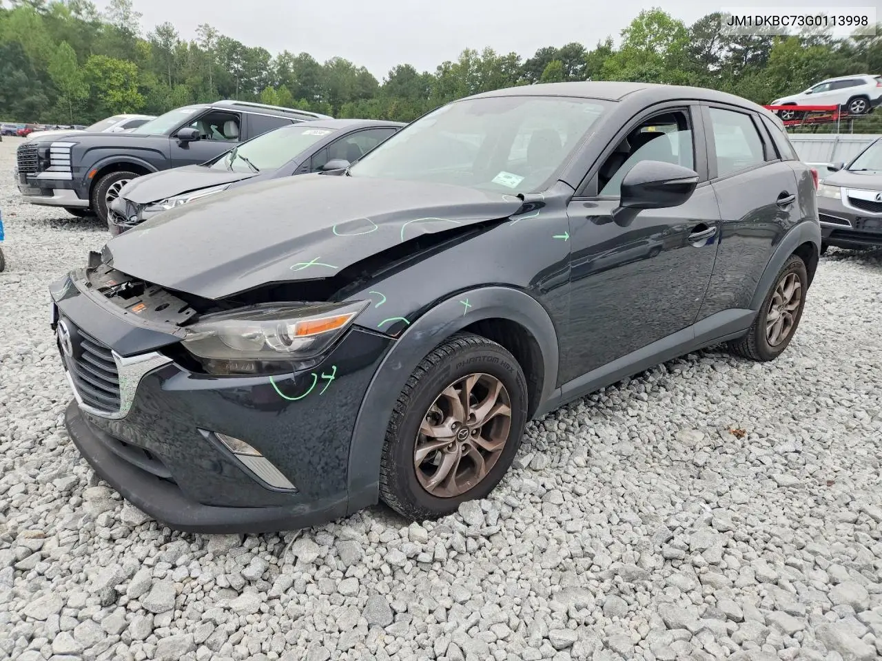 MAZDA CX-3 2016, VIN JM1DKBC73G0113998