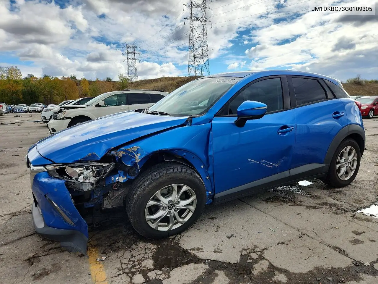 MAZDA CX-3 2016, VIN JM1DKBC73G0109305