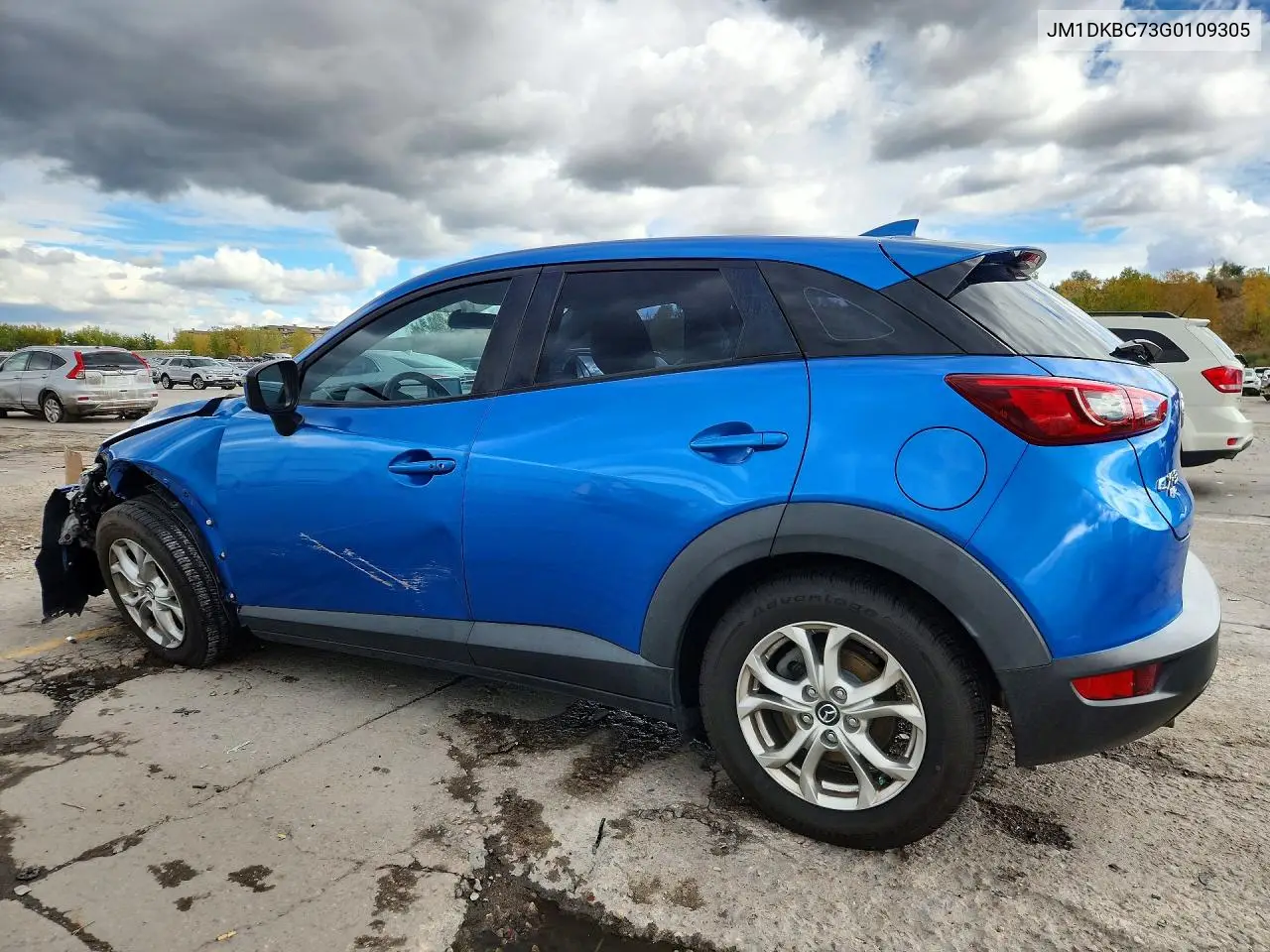 2016 MAZDA CX-3 VIN JM1DKBC73G0109305 — фото 2