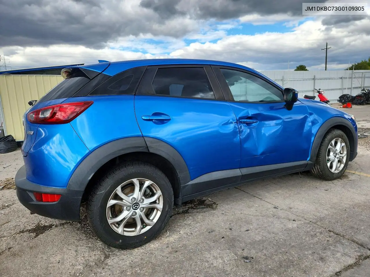 2016 MAZDA CX-3 VIN JM1DKBC73G0109305 — фото 3