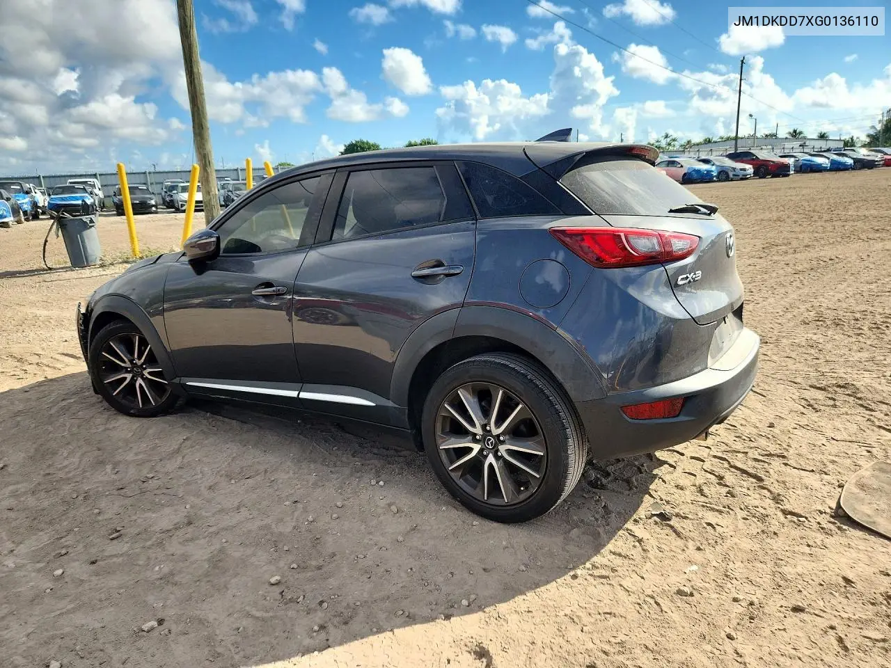 2016 MAZDA CX-3 VIN JM1DKDD7XG0136110 — фото 2