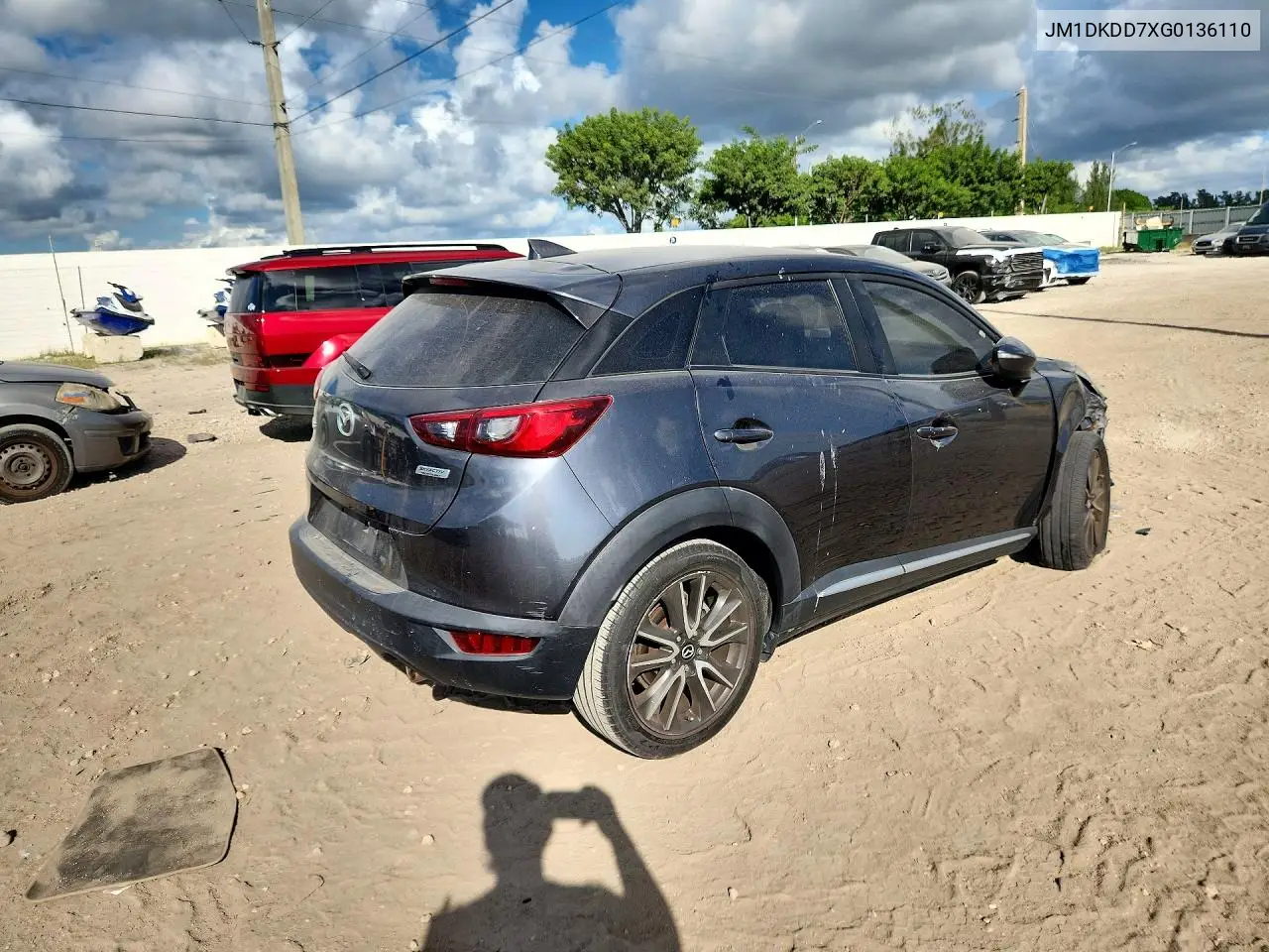 2016 MAZDA CX-3 VIN JM1DKDD7XG0136110 — фото 3