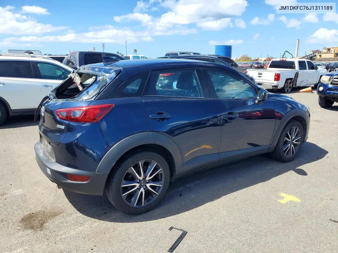 2018 MAZDA CX-3 VIN JM1DKFC76J1311189 — фото 3
