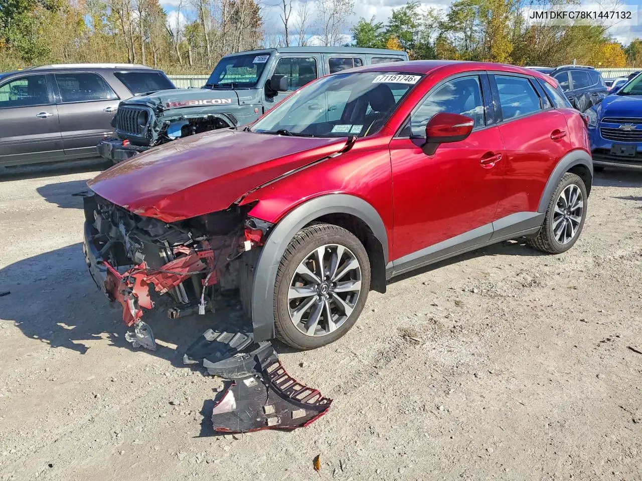MAZDA CX-3 2019, VIN JM1DKFC78K1447132