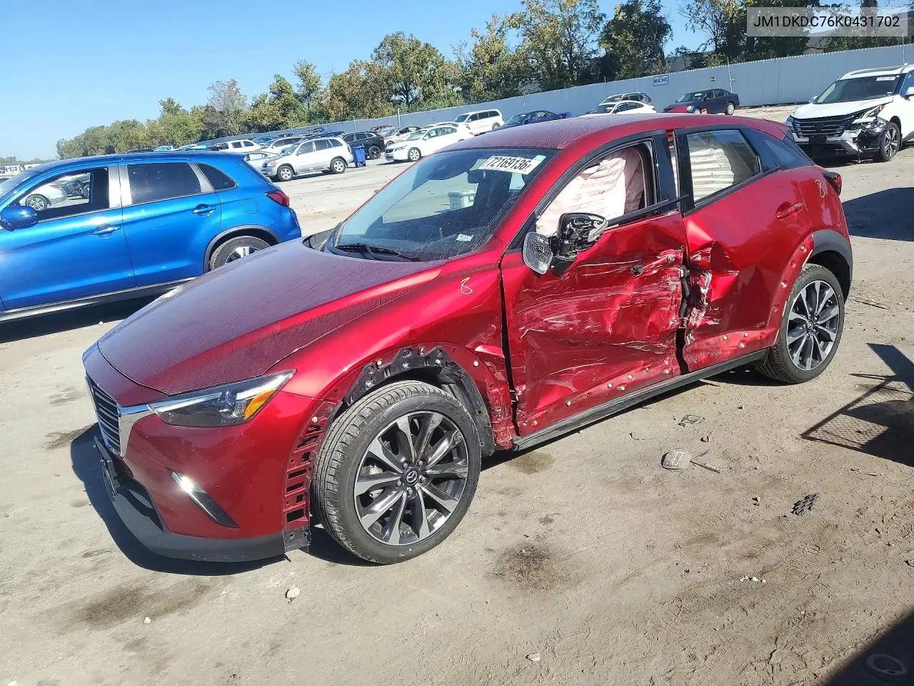 MAZDA CX-3 2019, VIN JM1DKDC76K0431702