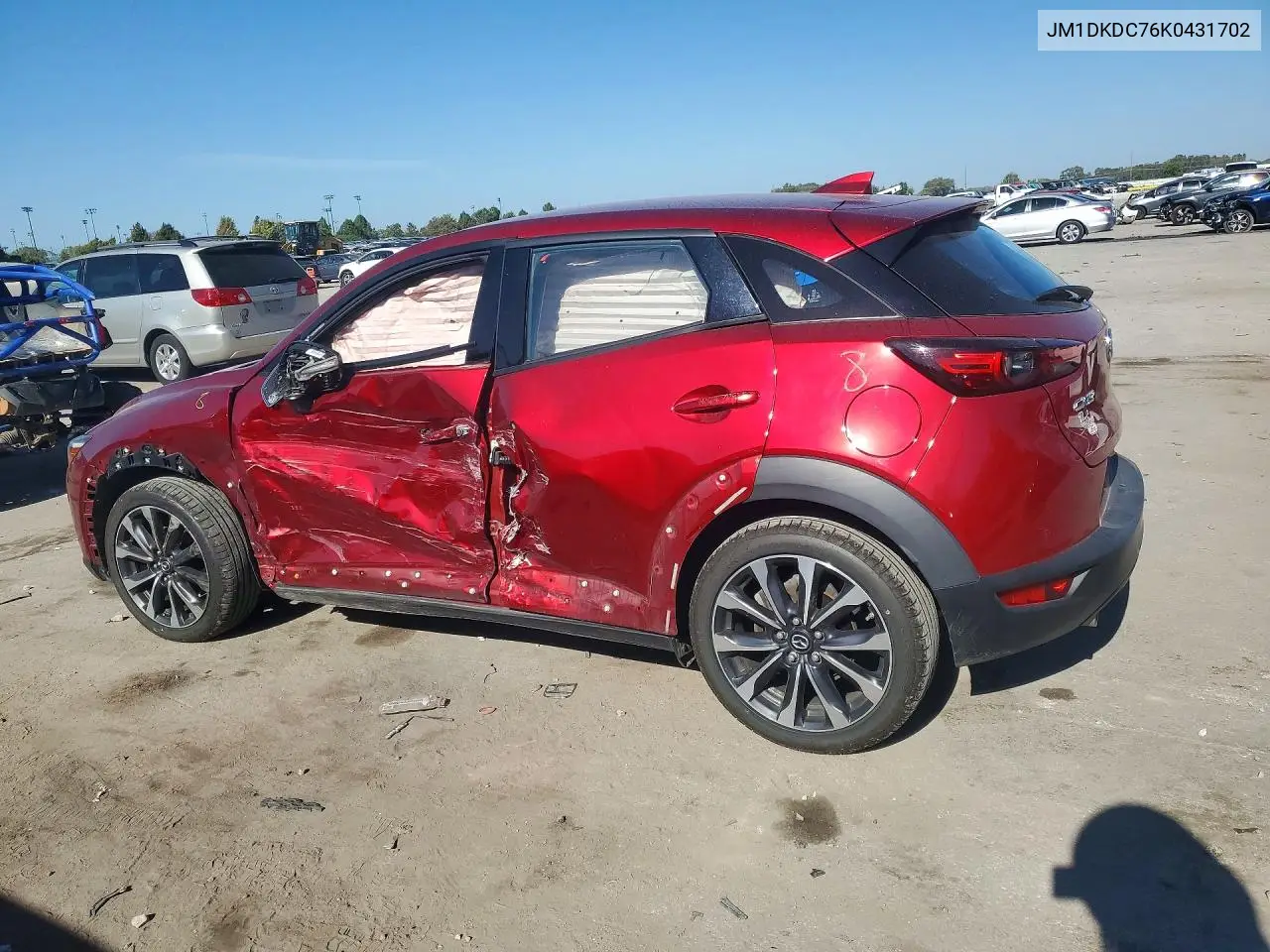 2019 MAZDA CX-3 VIN JM1DKDC76K0431702 — фото 2