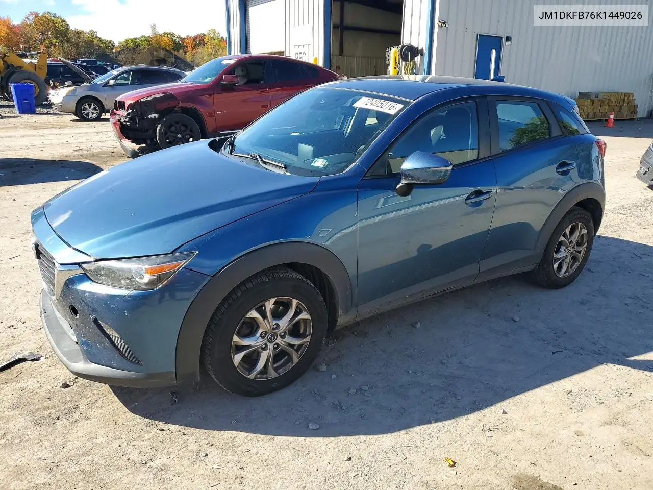 MAZDA CX-3 2019, VIN JM1DKFB76K1449026