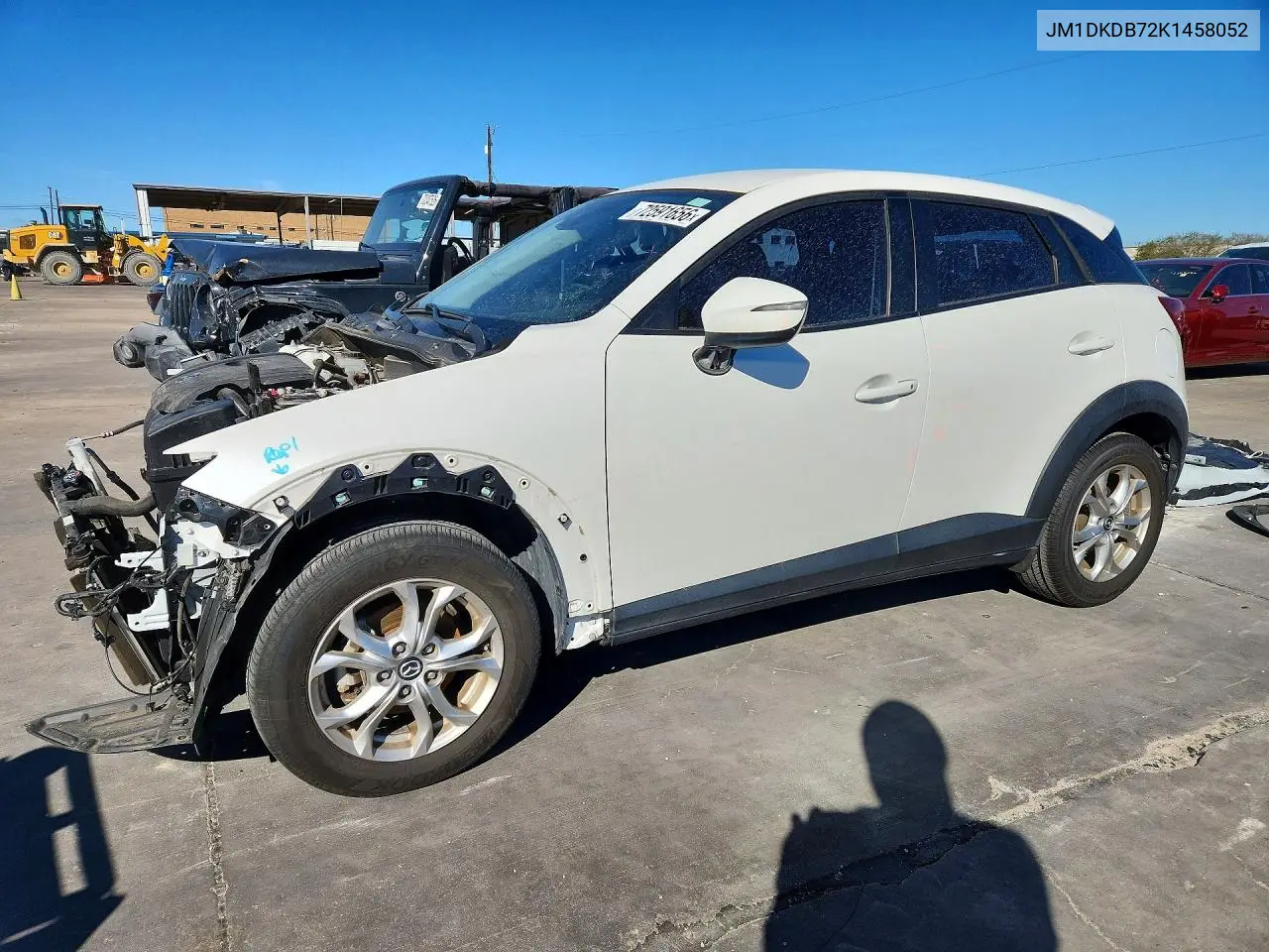 MAZDA CX-3 2019, VIN JM1DKDB72K1458052