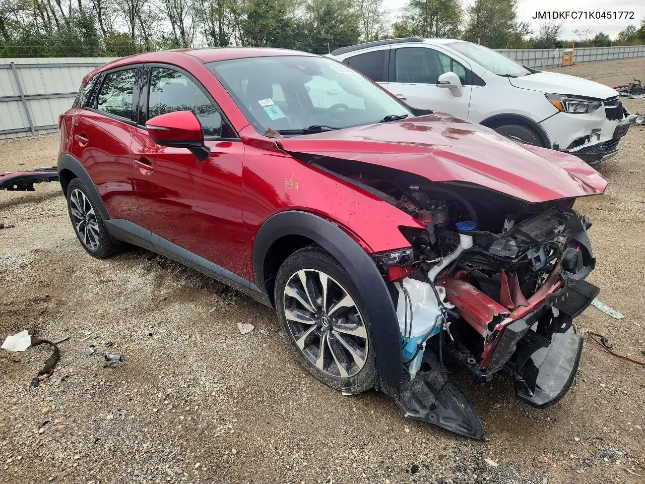 2019 MAZDA CX-3 VIN JM1DKFC71K0451772 — фото 4