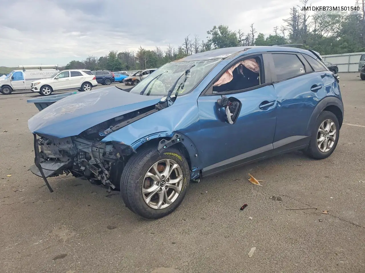 MAZDA CX-3 2021, VIN JM1DKFB73M1501540