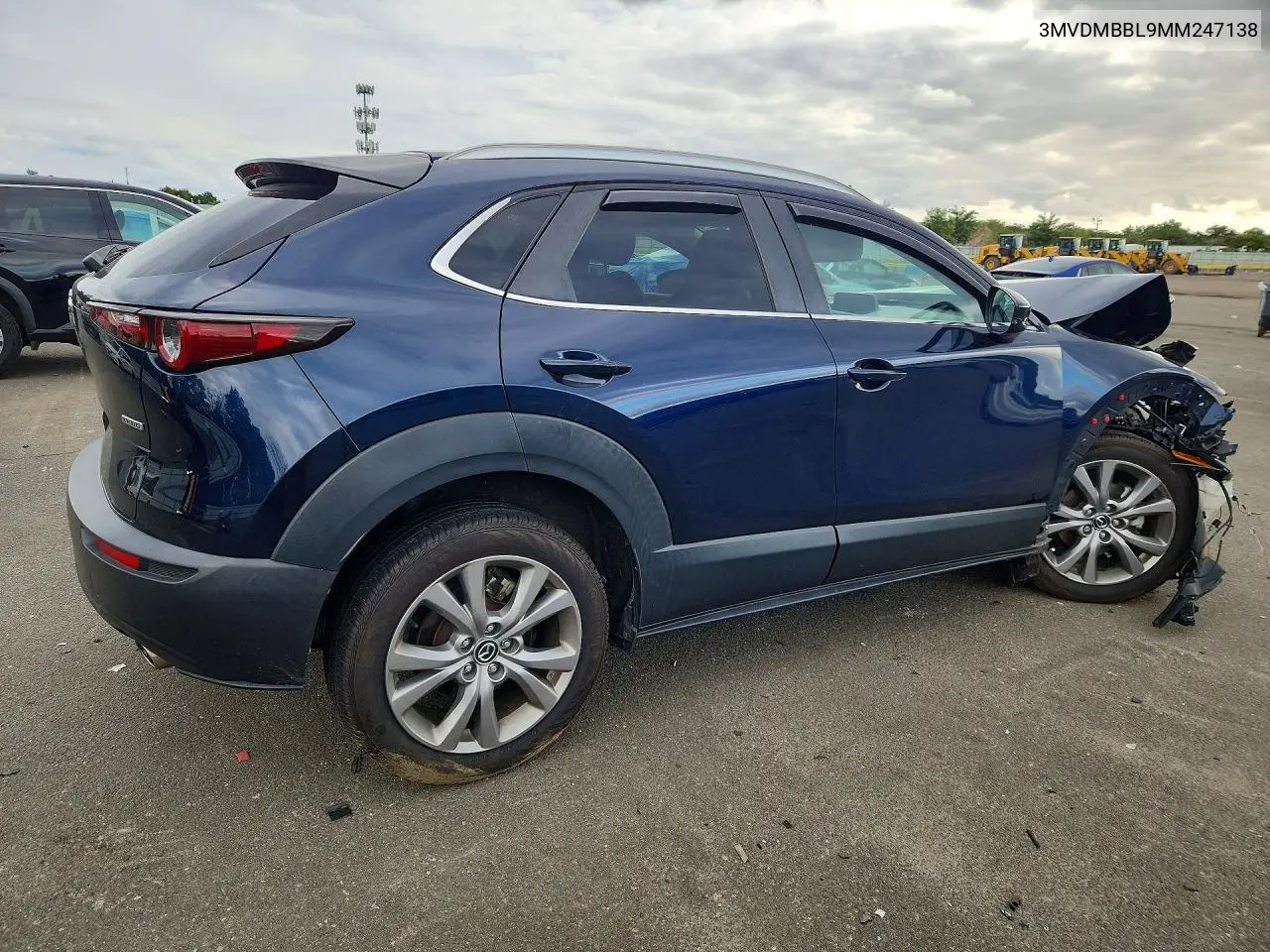 2021 MAZDA CX-30 VIN 3MVDMBBL9MM247138 — фото 3