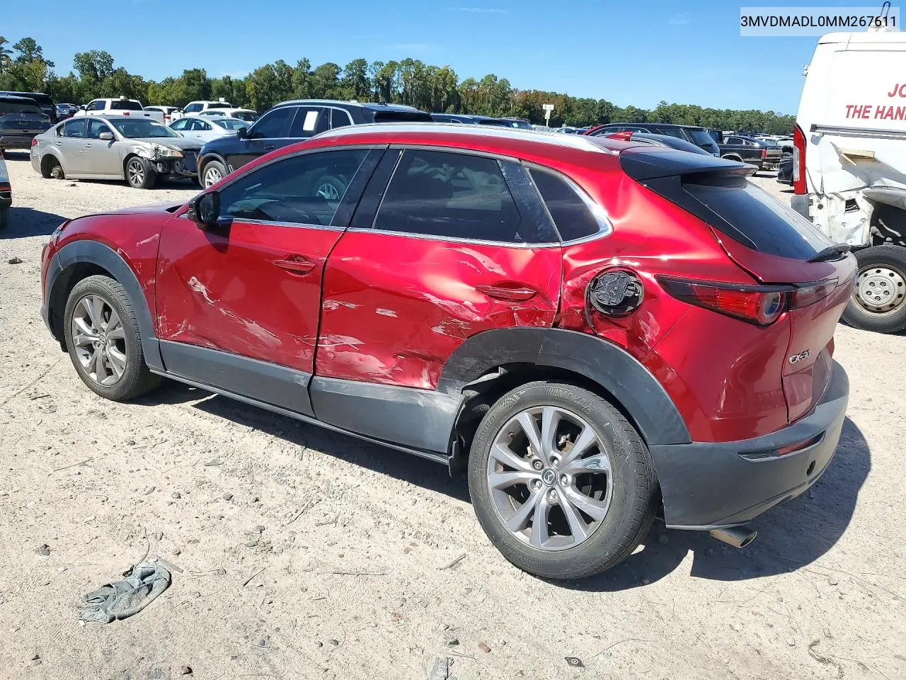 2021 MAZDA CX-30 VIN 3MVDMADL0MM267611 — фото 2