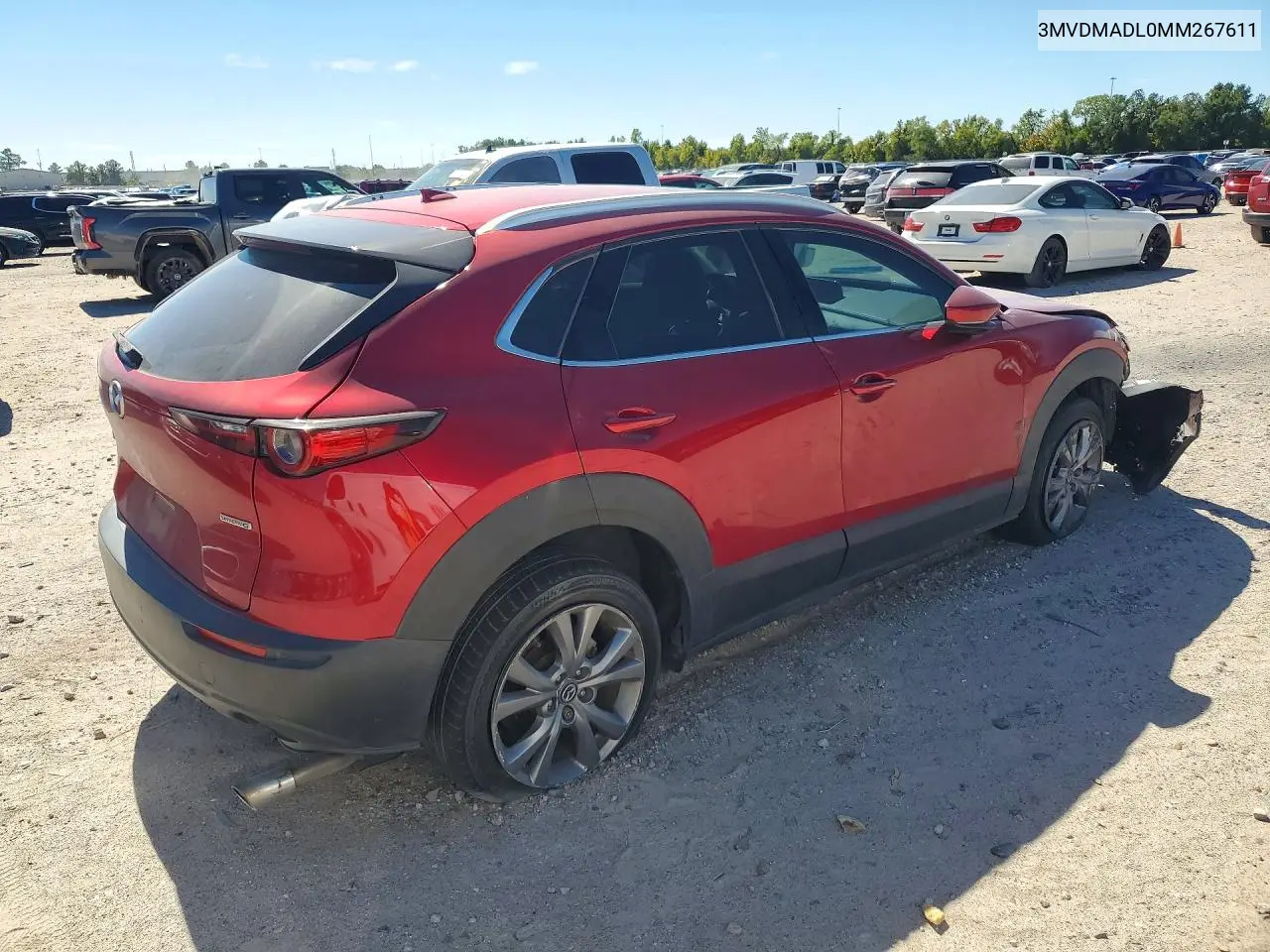 2021 MAZDA CX-30 VIN 3MVDMADL0MM267611 — фото 3