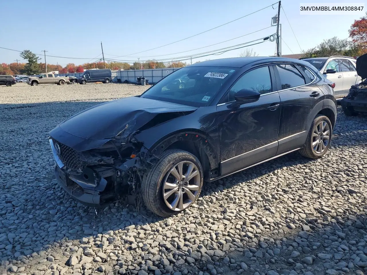 MAZDA CX-30 2021, VIN 3MVDMBBL4MM308847