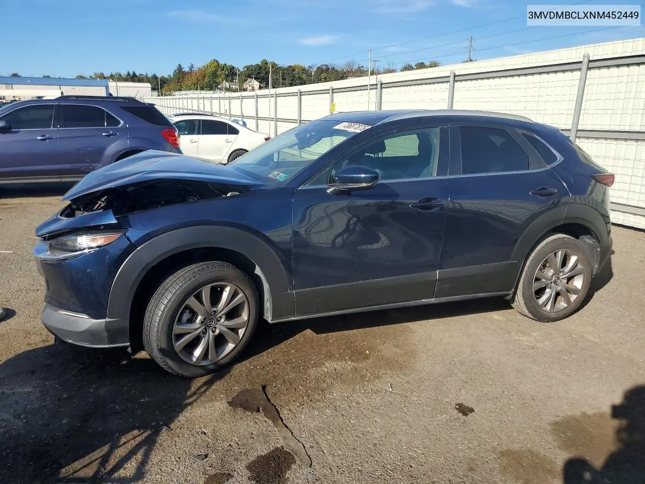 MAZDA CX-30 2022, VIN 3MVDMBCLXNM452449