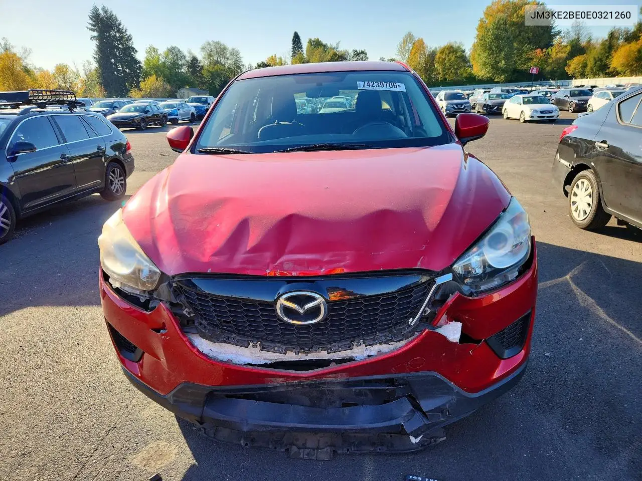2014 MAZDA CX-5 VIN JM3KE2BE0E0321260 — фото 5