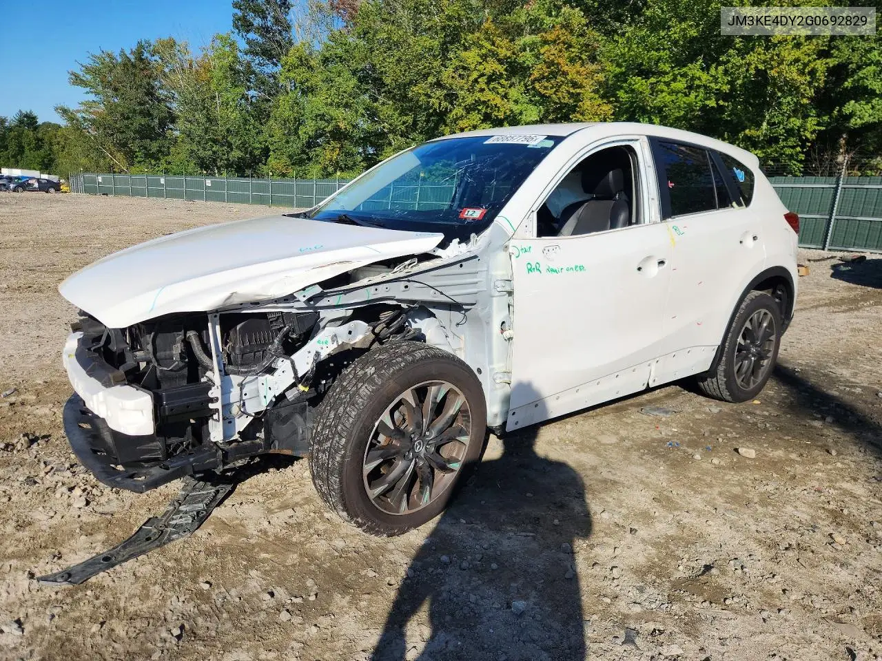 MAZDA CX-5 2016, VIN JM3KE4DY2G0692829