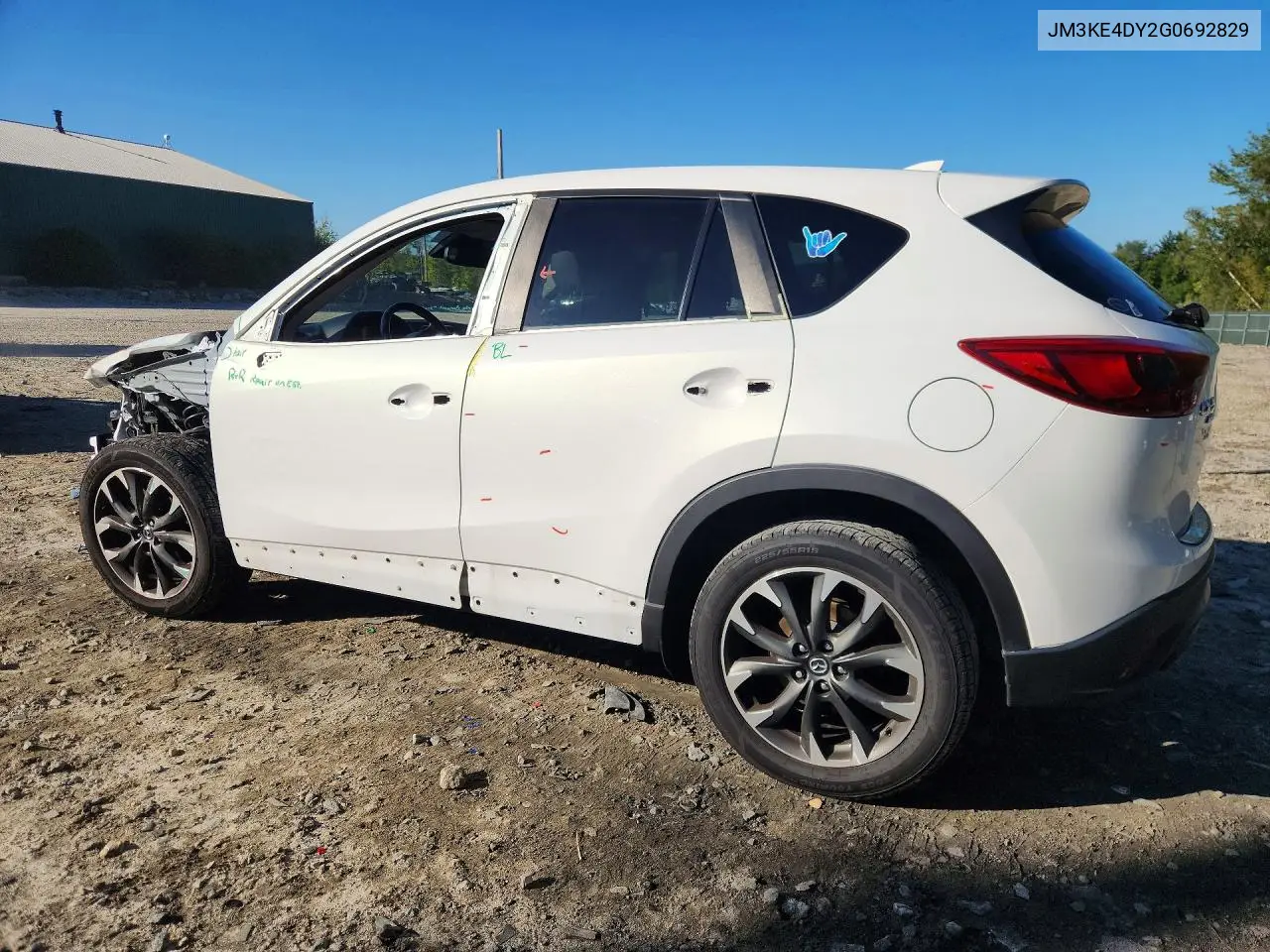 2016 MAZDA CX-5 VIN JM3KE4DY2G0692829 — фото 2