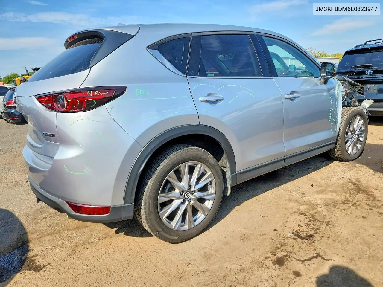 2020 MAZDA CX-5 VIN JM3KFBDM6L0823947 — фото 3