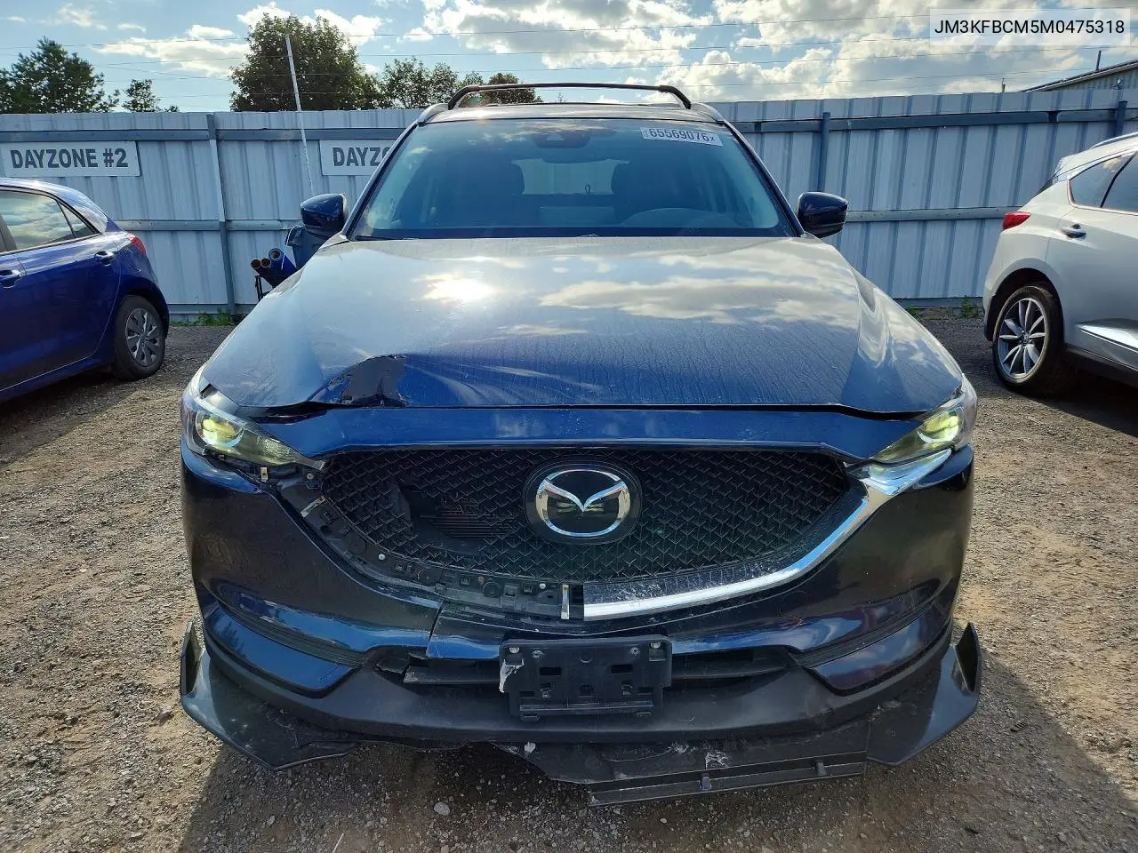2021 MAZDA CX-5 VIN JM3KFBCM5M0475318 — фото 3