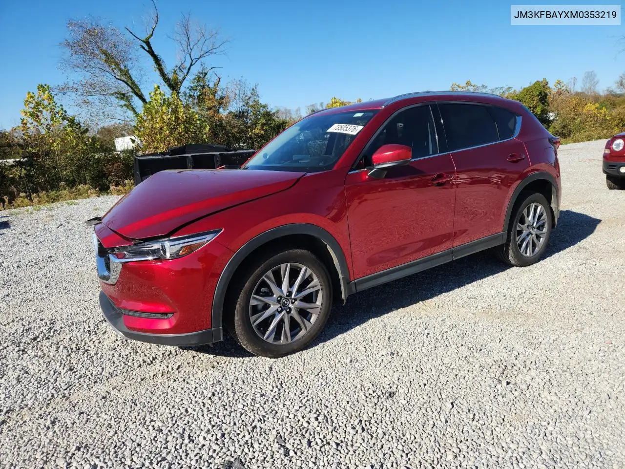 MAZDA CX-5 2021, VIN JM3KFBAYXM0353219