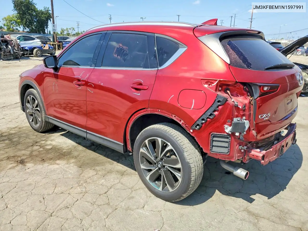 2022 MAZDA CX-5 VIN JM3KFBEM1N1597991 — фото 2