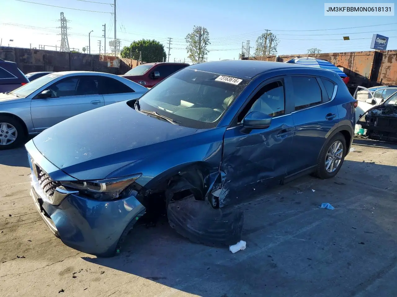 MAZDA CX-5 2022, VIN JM3KFBBM0N0618131
