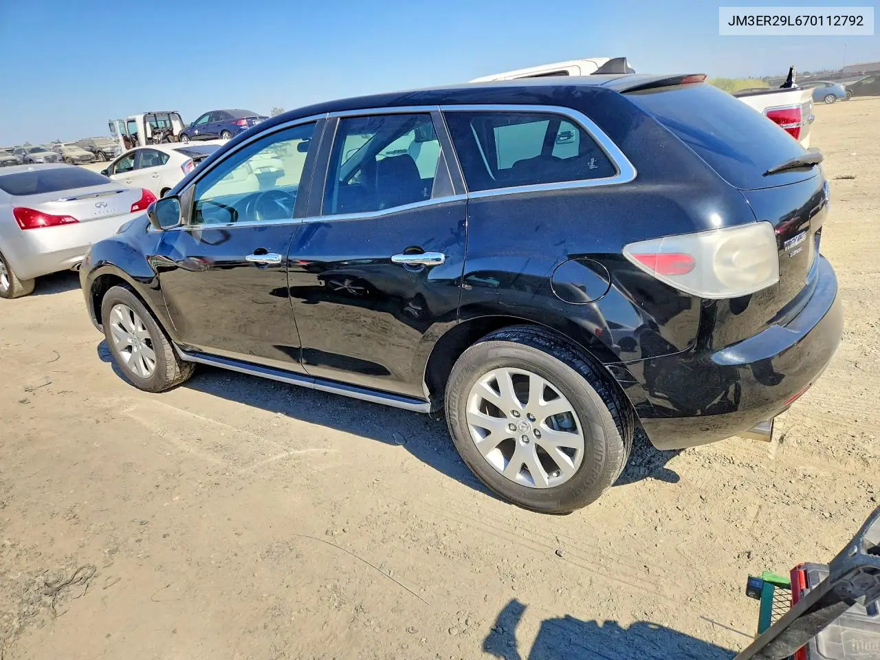 2007 MAZDA CX-7 VIN JM3ER29L670112792 — фото 2