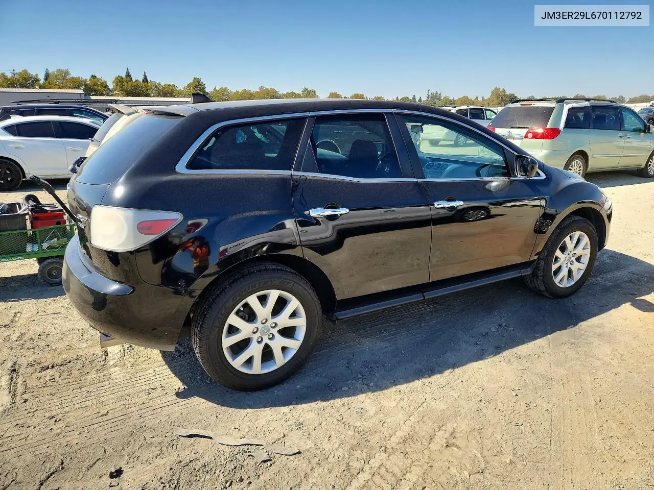 2007 MAZDA CX-7 VIN JM3ER29L670112792 — фото 3