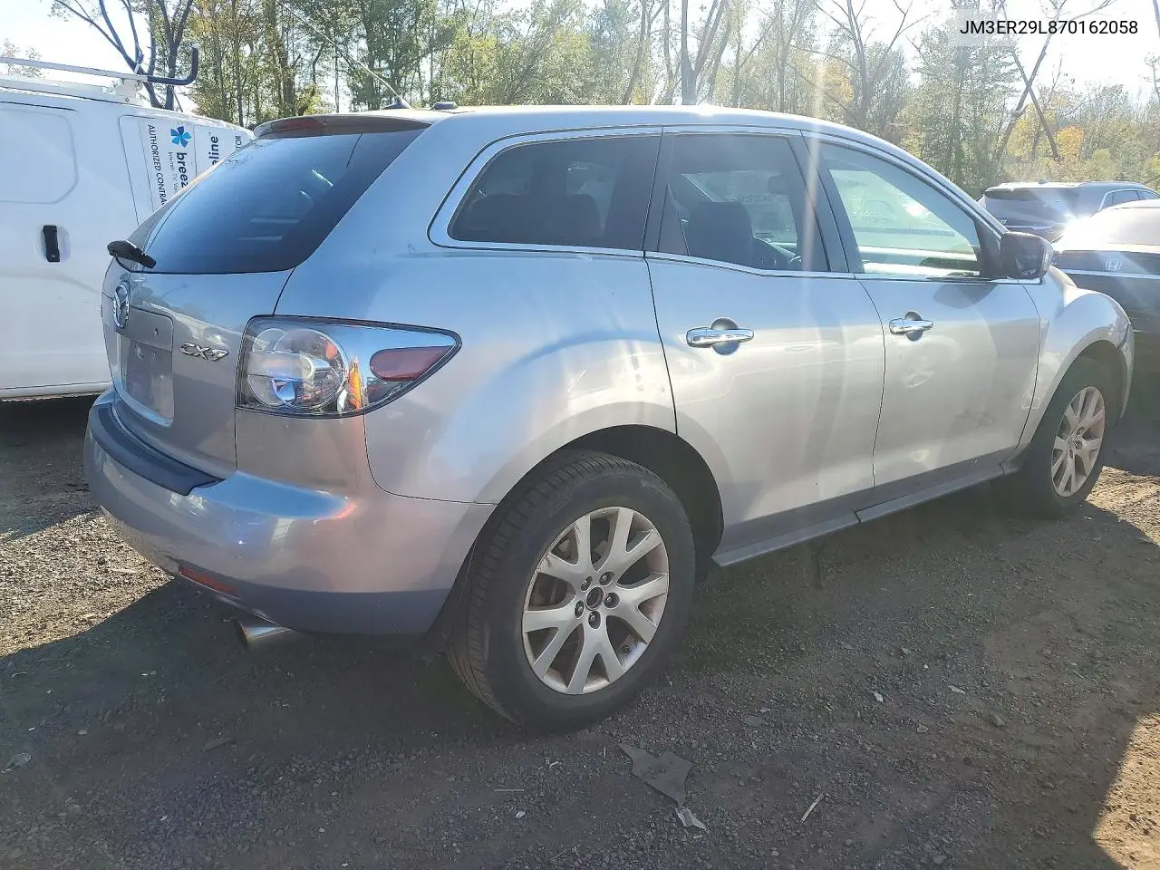 2007 MAZDA CX-7 VIN JM3ER29L870162058 — фото 3