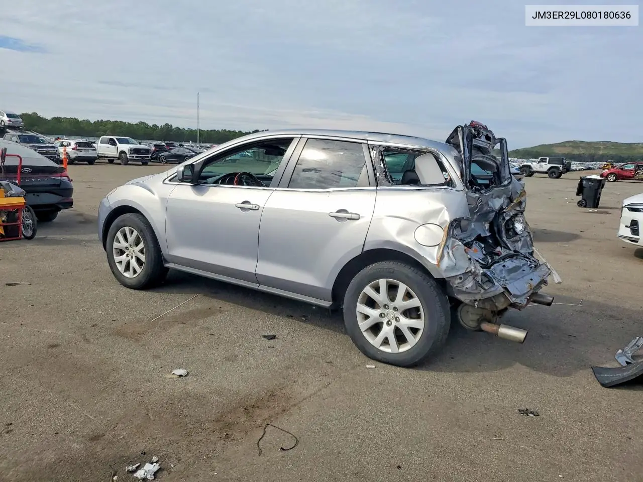 2008 MAZDA CX-7 VIN JM3ER29L080180636 — фото 2