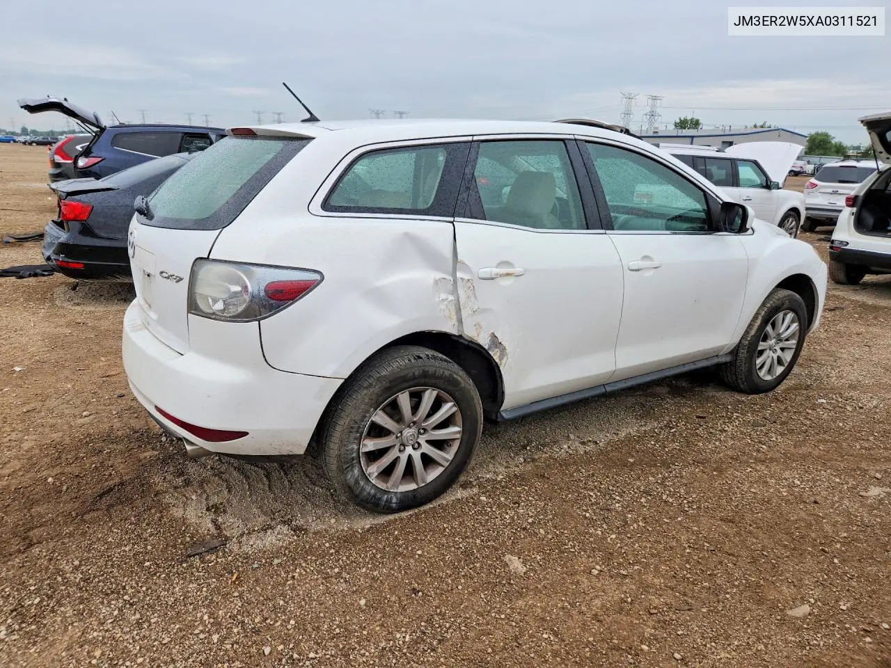 2010 MAZDA CX-7 VIN JM3ER2W5XA0311521 — фото 3
