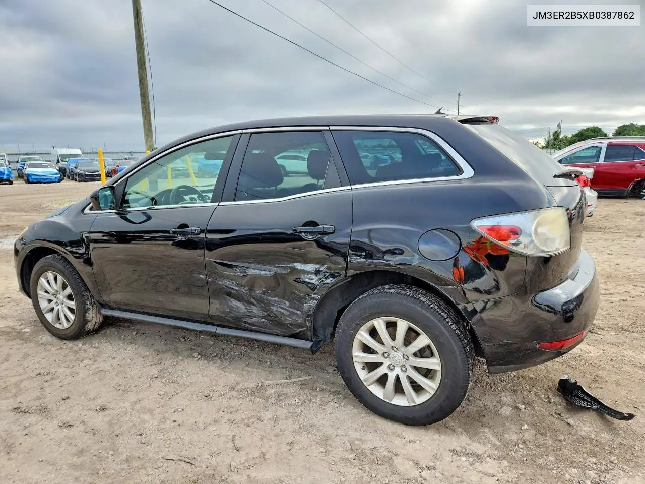 2011 MAZDA CX-7 VIN JM3ER2B5XB0387862 — фото 2