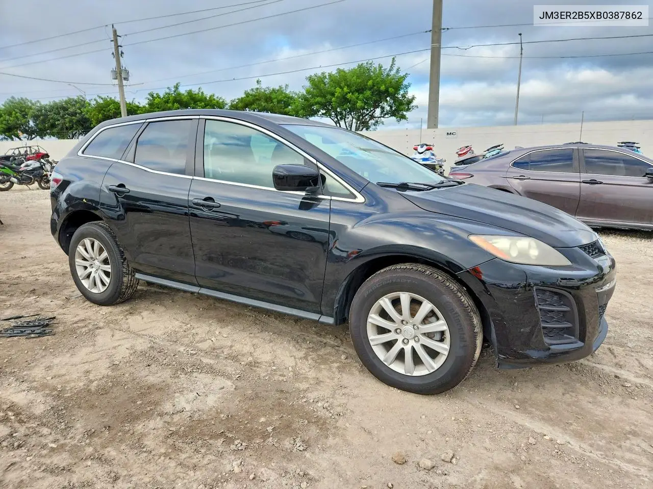2011 MAZDA CX-7 VIN JM3ER2B5XB0387862 — фото 4