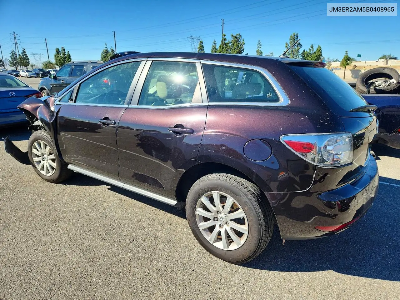 2011 MAZDA CX-7 VIN JM3ER2AM5B0408965 — фото 2
