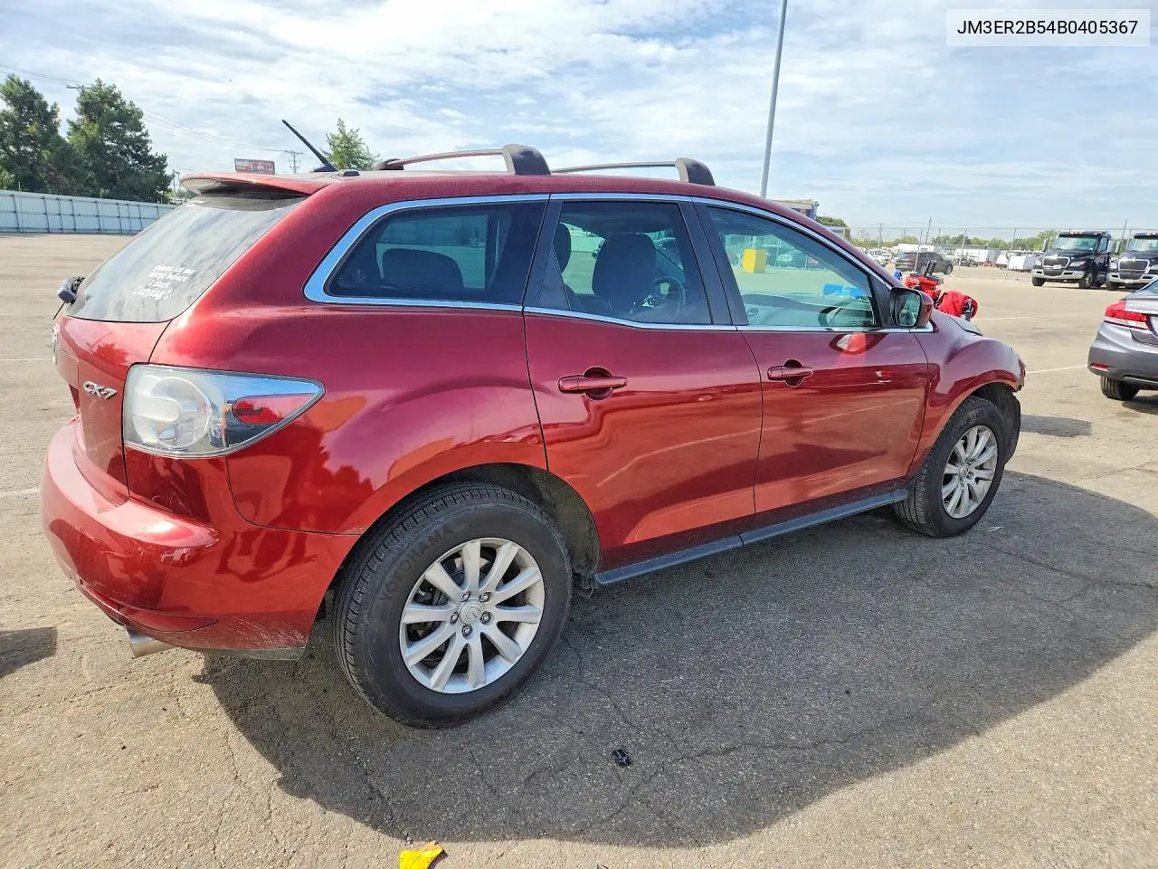 2011 MAZDA CX-7 VIN JM3ER2B54B0405367 — фото 3
