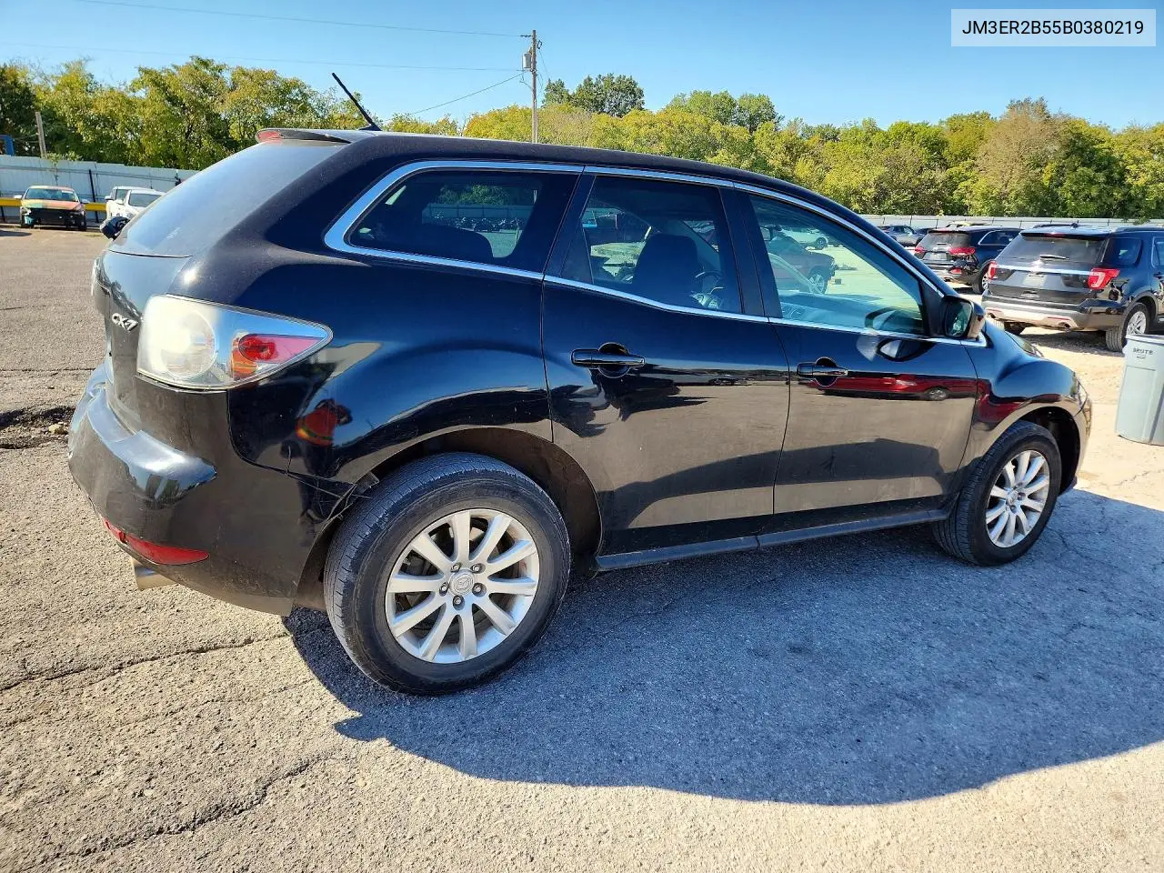 2011 MAZDA CX-7 VIN JM3ER2B55B0380219 — фото 3