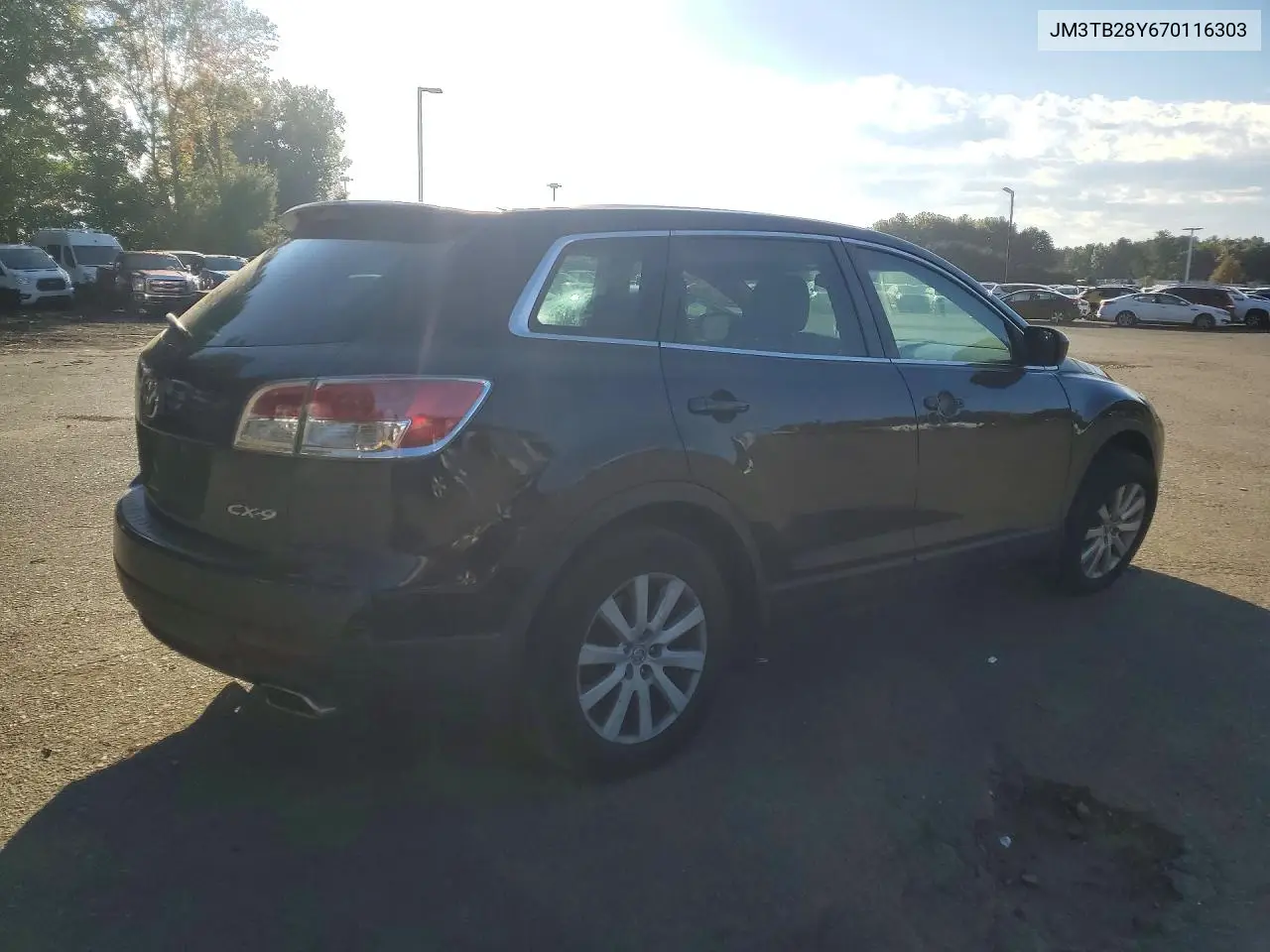 2007 MAZDA CX-9 VIN JM3TB28Y670116303 — фото 3