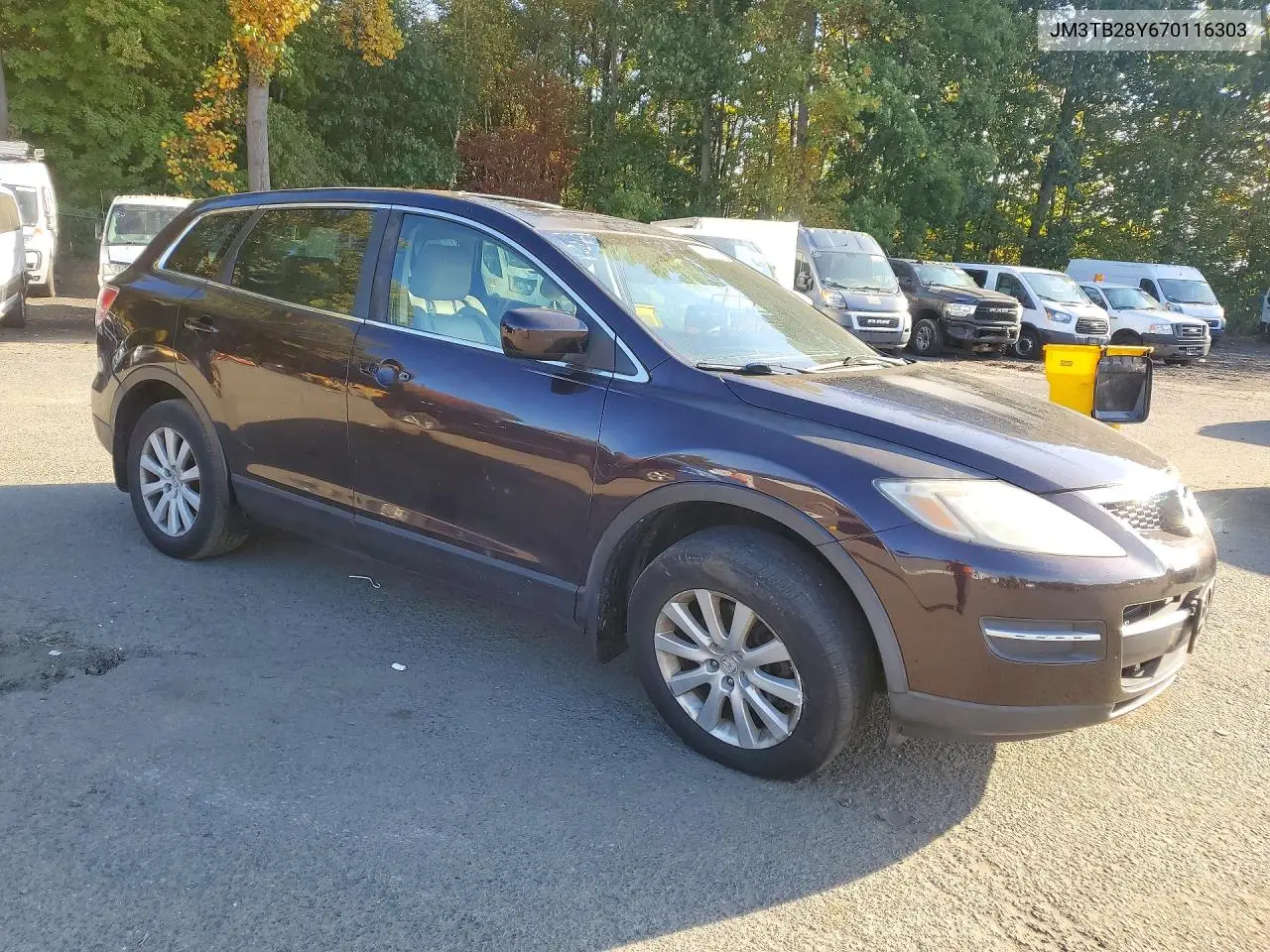 2007 MAZDA CX-9 VIN JM3TB28Y670116303 — фото 4