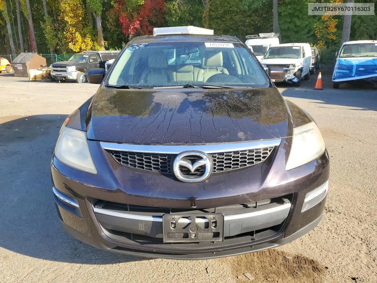 2007 MAZDA CX-9 VIN JM3TB28Y670116303 — фото 5