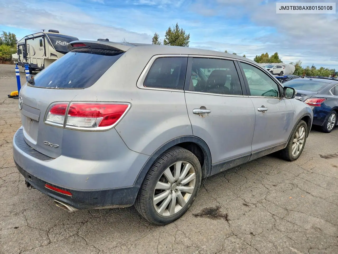 2008 MAZDA CX-9 VIN JM3TB38AX80150108 — фото 3