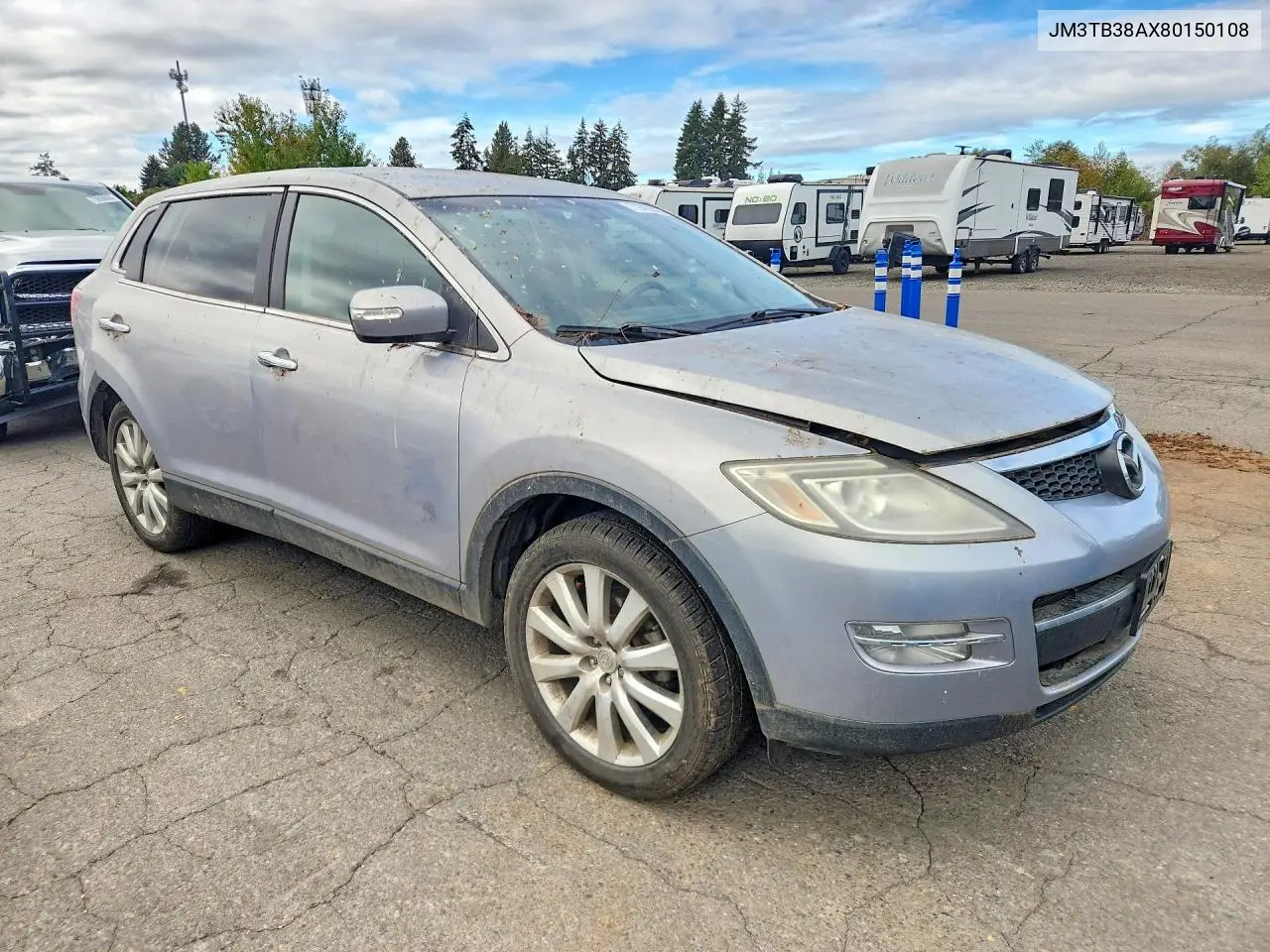2008 MAZDA CX-9 VIN JM3TB38AX80150108 — фото 4
