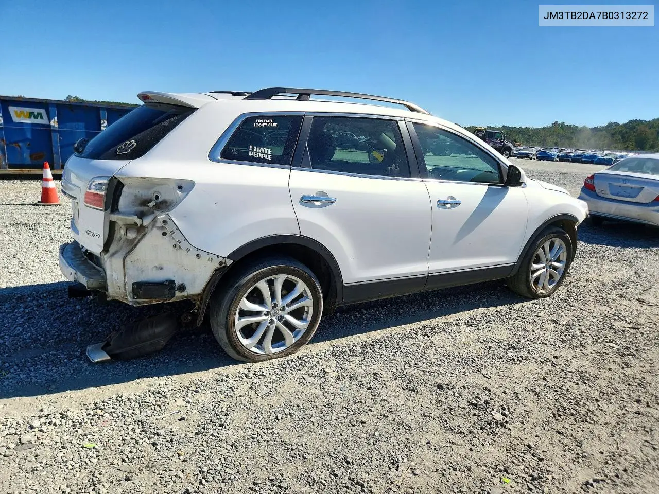 2011 MAZDA CX-9 VIN JM3TB2DA7B0313272 — фото 3