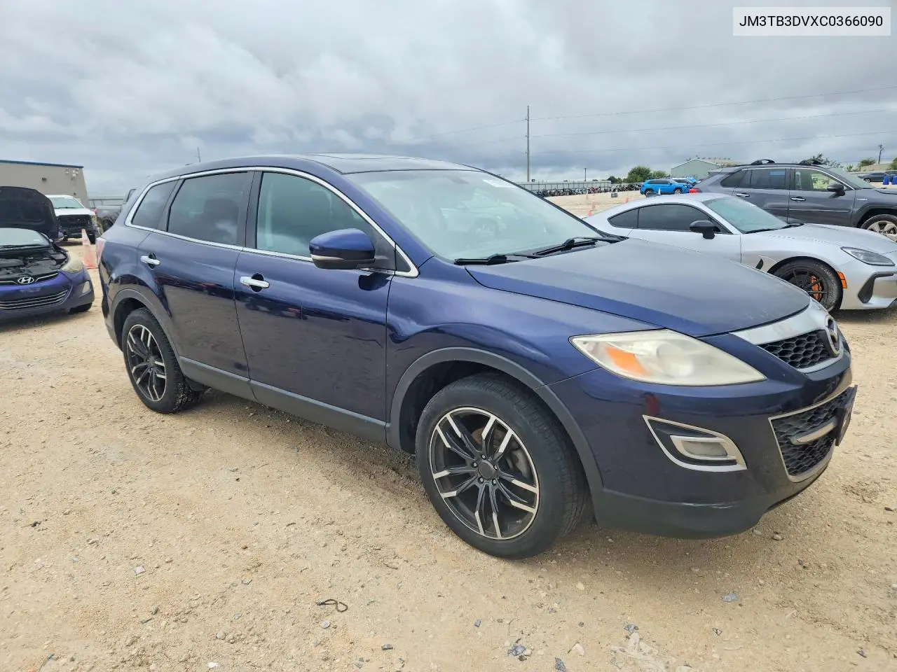 2012 MAZDA CX-9 VIN JM3TB3DVXC0366090 — фото 4