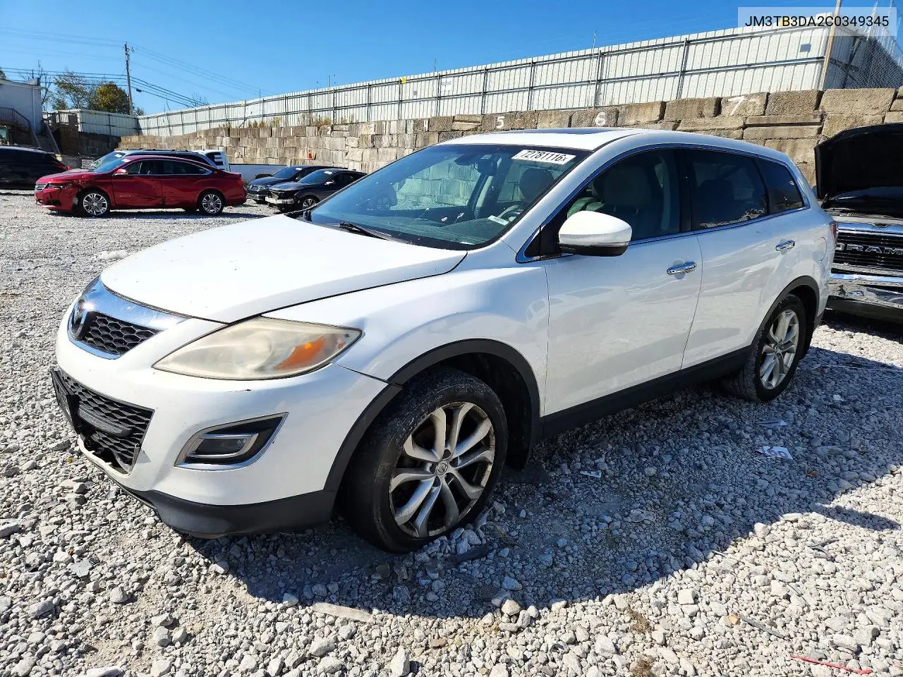 MAZDA CX-9 2012, VIN JM3TB3DA2C0349345
